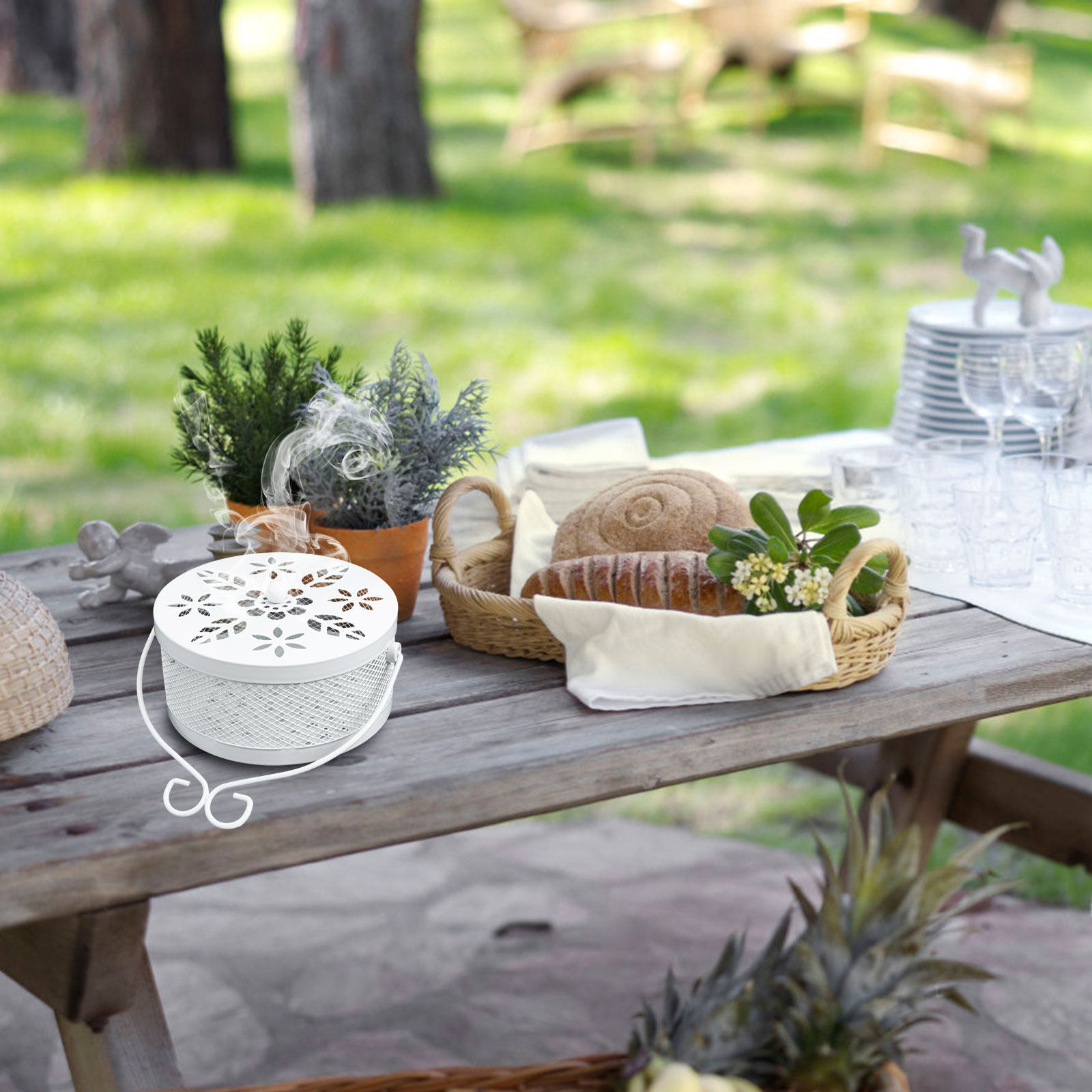 Box Wrought White Smooth Textu - огляд і ціна Incense Holder