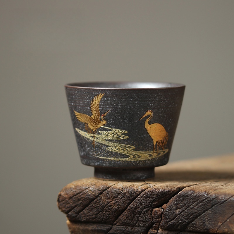 100ML Japanese Crane Tea Cup H - огляд і ціна Japanese Pottery