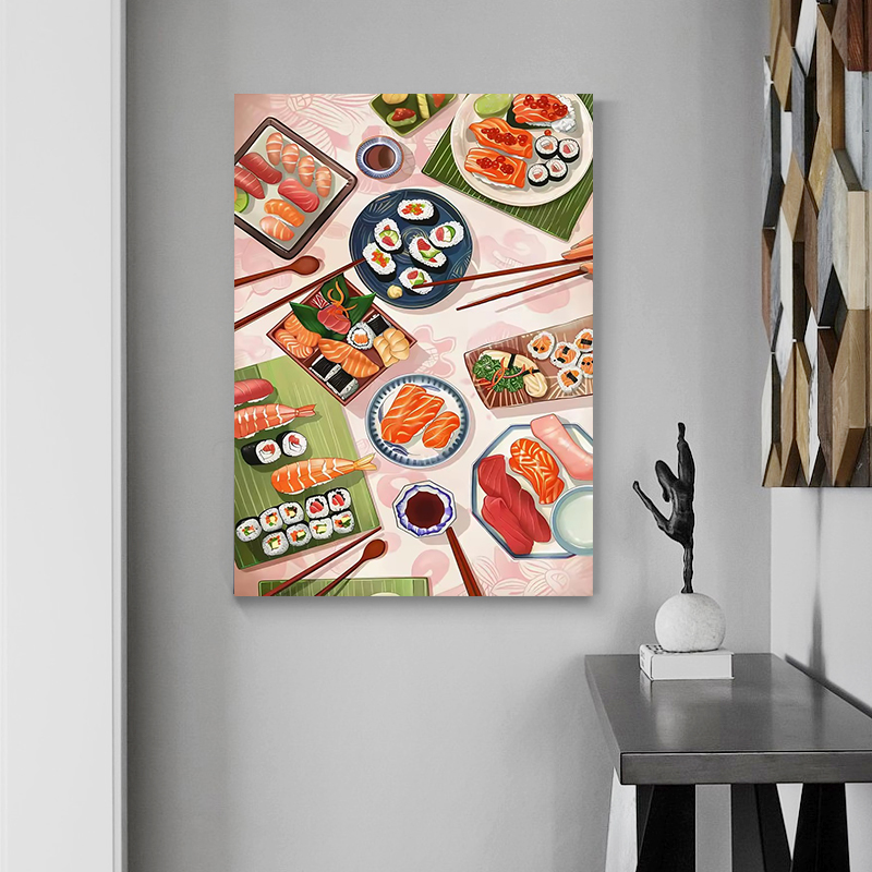 Sushi Salmon Poster Prints Kit - огляд і ціна Japanese Restaurant Lifestyle