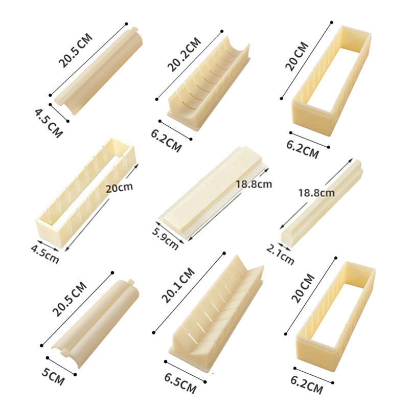 3pcs/set Square Heart-shaped S - огляд і ціна Sushi Making Kit