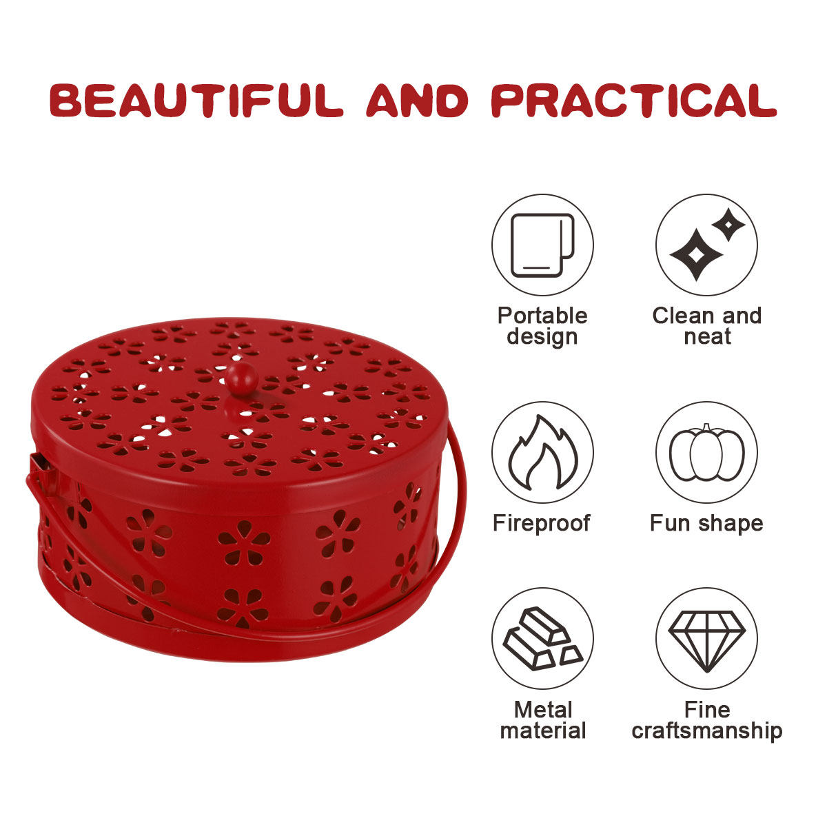 Box Fireproof Metal Retro Holl - огляд і ціна Incense Holder
